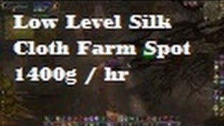 Low Level Silk Cloth Farm Spot 1400 Gold Per Hour  Silenthunders WoW Gold Guides [upl. by Anrahs]