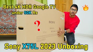 Masth 4K TV under 50K 😱 Sony X75L Google TV Unboxing 2023 [upl. by Ramses]