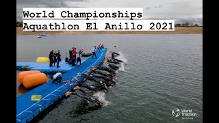 World Championships Aquathlon  El Anillo 2021 [upl. by Yattirb]