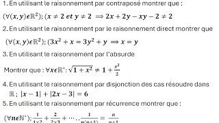 Notions de logique  contrôle 1  tous les raisonnements [upl. by Alrats207]