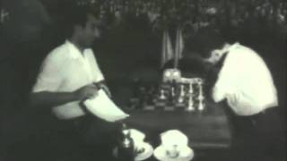 PetrosianBotvinnik championship 1963 live film footage [upl. by Knipe]