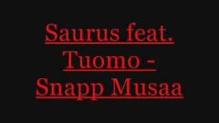 Saurus  Snapp Musaa feat Tuomo PeeDee ja TK [upl. by Nissy]