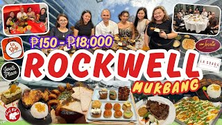 ₱150  ₱18000 MUKBANG IN ROCKWELL WITH TEAM CHEF RV [upl. by Regdirb]