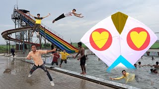 Kite Flying amp Eid Swimming Pool Enjoy  Kite [upl. by Niwled60]