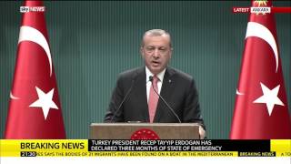 Turkish President Addresses Coup Attempt [upl. by Mahmoud835]