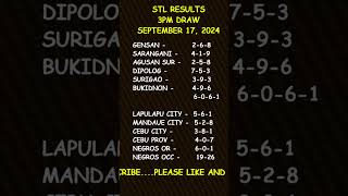 STL Result Today 300 pm draw September 17 2024 shorts [upl. by Ahsikar]