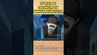 TV MAN DAN TV WOMAN JATUH CINTA 🥰 shortsvideo animasi animasihororkartunlucu [upl. by Nnaeiram]