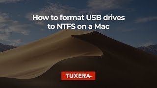 How to format USB drives to NTFS on a Mac with Tuxera Disk Manager [upl. by Euqor]