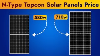 Best solar panels 2024  NType topcon solar panels Price in India  Adani  Waaree  Loom solar [upl. by Kasper]