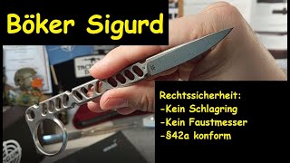 Böker Sigurd 42 Messer von Midgards  Bester BKA Feststellungsbescheid aller Zeiten [upl. by Mella]