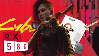 Cyberpunk 2077  Athlon 3000G  RX 580  Benchmark [upl. by Markland474]