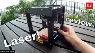 100 Laser Engraver NEJE DK BL1500mw from GearBest  Machines [upl. by Ob]