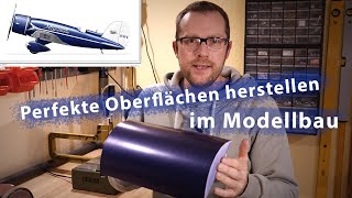 Lackieren von beplankten Rümpfen oder Tragflächen  Baubericht Modellflugzeug 6 [upl. by Isteb]