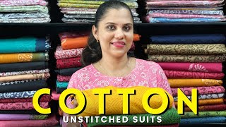 Premium Cotton Unstitched Suits  Double Top Concept [upl. by Sibilla]