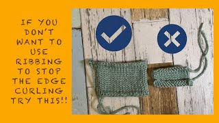 Ep 11 Tip and method for Stockinette stitch without curling [upl. by Seuqramed110]