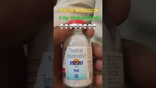 PIPZO 45 g injection use Piperacilin and Tazobactam injection IP  antibiotic injection Alkem [upl. by Drahsar]