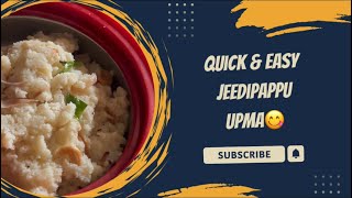 Jeedipappu upma😋upmatiffins [upl. by Ahseret]