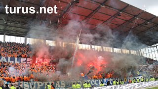 Highlight 2023 St Pauli vs Hansa Rostock Pyro Ekstase und brachialer Support [upl. by Pontius]