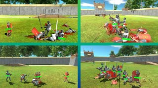 200 Romanus vs 200 Teutonic Kniht  Animal Revolt Battle Simulator [upl. by Ellenej]