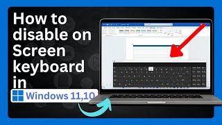 How to disable on screen keyboard in windows 11  Turn off onscreen keyboard [upl. by Zacharie]