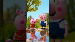 Peppa’s Muddy Mishap🤔🤔❤️funny funnyanimation funnyvideo memes shorts comedy [upl. by Meingolda]