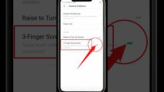 how to enable 3 fingers screenshot shorts [upl. by Emma]