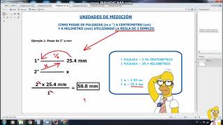 Como pasar de Pulgadas a Milímetros o Centímetros con Regla de Tres Simples [upl. by Ramona]