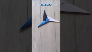 SHURIKEN ORIGAMI TUTORIAL STEP BY STEP FOLDING CRAFT WORK  NINJA STAR [upl. by Pollux]