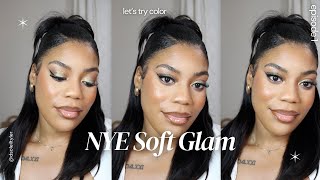 Black Girl Soft Glam makeup routine  Beginner Makeup [upl. by Nnairac]