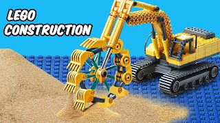 Testing NEW LEGO Construction Site with Sand Excavator roller [upl. by Brozak498]