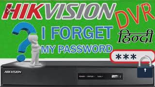 How to reset HIKVISION DVR password amp Rest online password amp Online HIKVISION DVR [upl. by Yendirb]