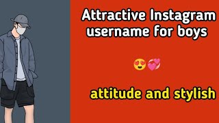 TOP 20 Instagram names for boys attitude Instagram username ideas for boys 2023 😎 [upl. by Breeze]