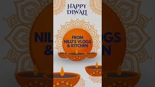 Happy Diwali Wishes from Nilus Vlog and Kitchen diwaliwishes diwalustatus shorts diwali2024 [upl. by Jozef213]