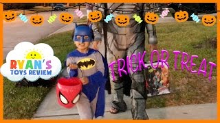 Kid Halloween Trick or Treat Candy Haul [upl. by Recnal3]