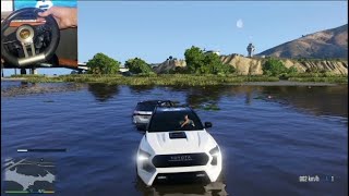 GTA 5 TOYOTA TACOMA HILUX 24 TOWING Abandoned FIRE FORTUNER IN SWAMP [upl. by Cinimod]