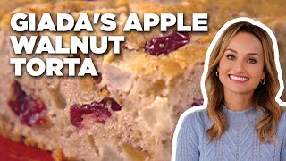 How to Make Giadas Apple Walnut Torta  Everyday Italian  Food Network [upl. by Laresa]