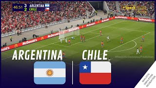 ARGENTINA vs CHILE 2024 World Cup Qualifiers Simulation and Prediction [upl. by Torray49]