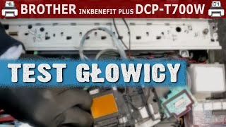 BROTHER INKBENEFIT PLUS DCPT700W 🖨️ Test głowicy lutowy T700W cz 2 [upl. by Darlene]