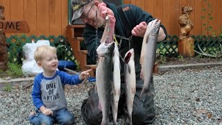 Fishing in Alaska Part 1  Salmon fishing on the Kashwitna [upl. by Milak]