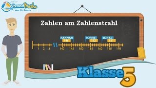 Zahlenstrahl einfach erklärt  Klasse 5 ★ Wissen [upl. by Jaclyn]