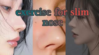 exercise for slim nose glowupskincarehealthtipsbeautytips facecare exercise [upl. by Parrott321]