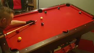 6ft pool table  9 ball break and run 144 [upl. by Faustine]