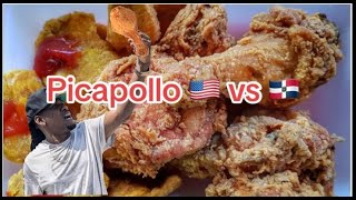 Lampo  pica pollo RD vs pica pollo USA cual es mas sabroso [upl. by Eatnad]