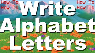 How To Write English Alphabet Letters Small Letters How To Write English Alphabet Capital Letters [upl. by Monte]