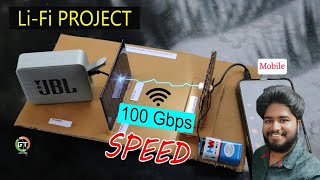 LiFi project  How to transmit data with light  Best School science project  GLEN TECH [upl. by Adiasteb]