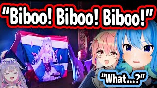 Suisei and Anemachi Saw Overseas Fans Yelling quotBiboo Bibooquot In America【Hololive】 [upl. by Oscar]