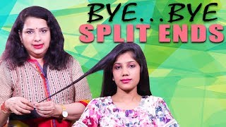 How to Avoid Split Ends Naturally  Vasundhara Tips [upl. by Bara150]