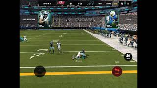 Madden Mobile Buccaneers vs Panthers [upl. by Aiekahs762]