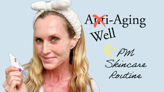 My Evening Skincare Routine using RetinA amp Estrogen  Over 50 WellAging Skincare Routine [upl. by Nor]