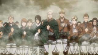 Levi meets his comrades Survey Corps scene Levi crying  Attack on Titan Final Season [upl. by Llerral]